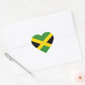 Jamaica Vlag Hart Sticker (Envelop)