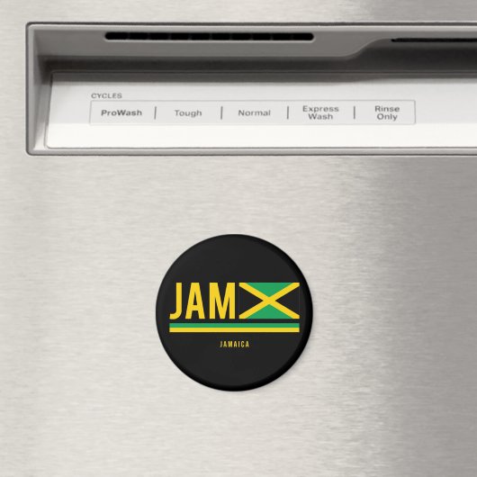 Jamaica-vlag ISO-code Alpha 3 Design Magnet (Insitu (Vaatwasser))