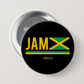Jamaica-vlag ISO-code Alpha 3 Design Ronde Button 7,6 Cm (Voorkant /achterkant)
