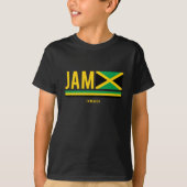 Jamaica-vlag ISO-code Alpha 3 Design T-Shirt (Voorkant)