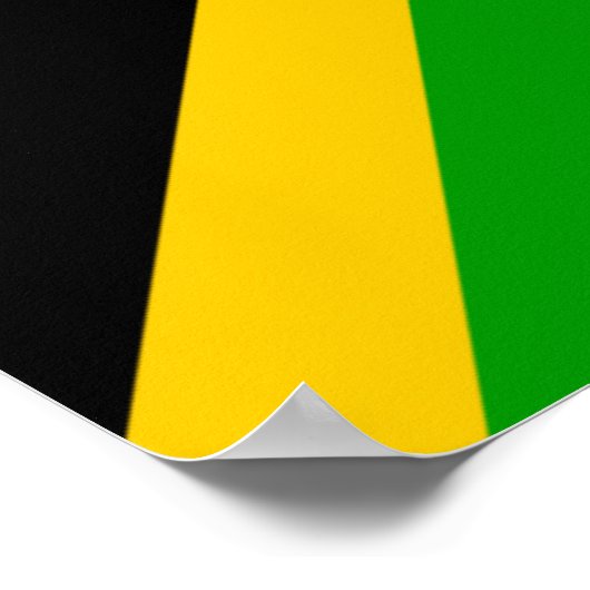 Jamaica Vlag Jamaicaans Land Thuis Etniciteit Poster (Hoek)