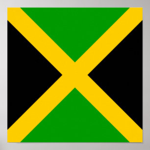Jamaica Vlag Jamaicaans Land Thuis Etniciteit Poster