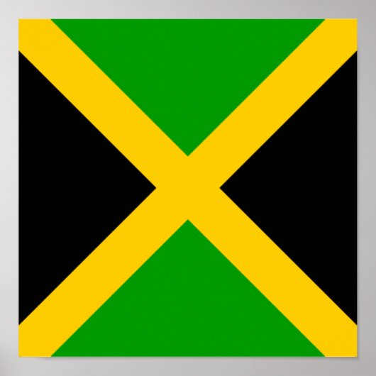 Jamaica Vlag Jamaicaans Land Thuis Etniciteit Poster (Voorkant)