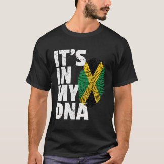 Jamaica Vlag Jamaicaanse Pride DNA-eiland T-shirt