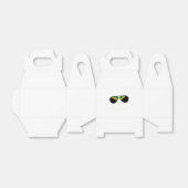  Jamaica-vlag Jamaicaanse zonnebril Bedankdoosjes (Uitgevouwen)