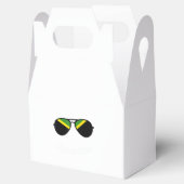  Jamaica-vlag Jamaicaanse zonnebril Bedankdoosjes (Geopend)