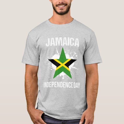  Jamaica Vlag Jamaican Independence Day 6e T-shirt (Voorkant)