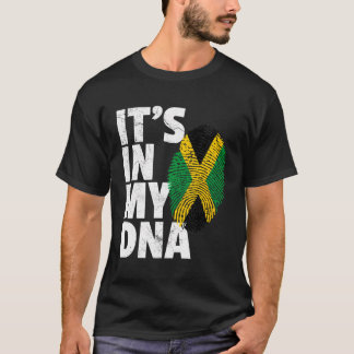 Jamaica Vlag Jamaican Pride DNA Mannen Vrouwen Eil T-shirt
