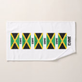 JAMAICA VLAG KAART OMTREK Gepersonaliseerd Wit Handdoek (Handdoek)