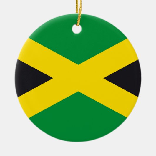 Jamaica vlag keramisch ornament (Voorkant)