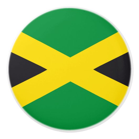 Jamaica vlag keramische knop (Voorkant)