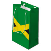 Jamaica vlag klein cadeauzakje (Achterkant Gekanteld)