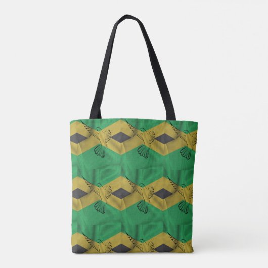 Jamaica-vlag, kolibrie tote bag (Achterkant)