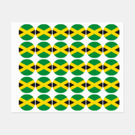 Jamaica vlag labels
