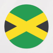 Jamaica vlag labels (Design 1)