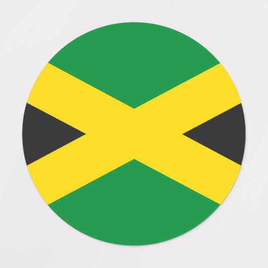 Jamaica vlag labels (Design 1)
