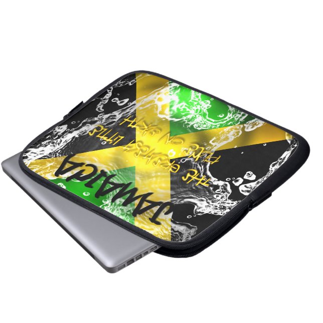Jamaica Vlag laptop/Electronics Bag/Sleeve Laptop Sleeve (Voorkant onderkant)