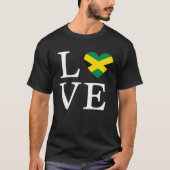 Jamaica Vlag Leuke Reizen Vakantie en Caribisch ge T-shirt (Voorkant)