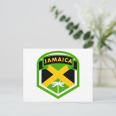 Jamaica vlag Logo stijl Briefkaart (Staand voorkant)