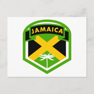 Jamaica vlag Logo stijl Briefkaart