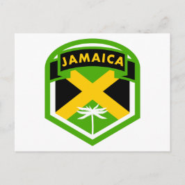 Jamaica vlag Logo stijl Briefkaart