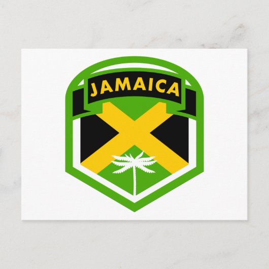 Jamaica vlag Logo stijl Briefkaart (Voorkant)