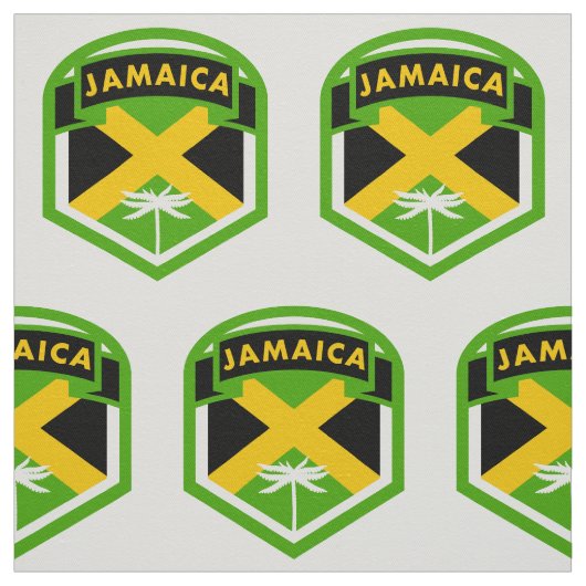Jamaica vlag Logo stijl Stof (Swatch)