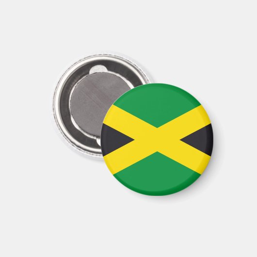 Jamaica vlag magneet (Voorkant / Achterkant)
