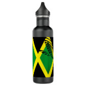 Jamaica vlag met Hummingbird 02 Waterfles (Links)