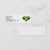 Jamaica vlag mini visitekaartje (Voorkant / Achterkant)