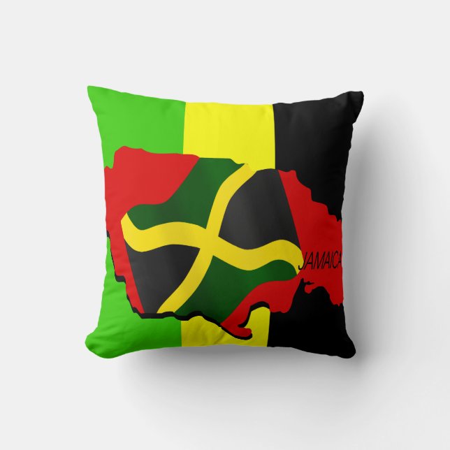 Jamaica vlag mojo pillow kussen (Voorkant)
