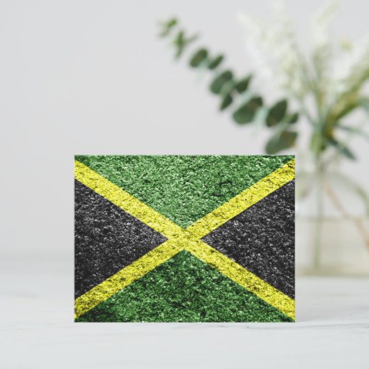 Jamaica Vlag noodlijdend Briefkaart (Staand voorkant)