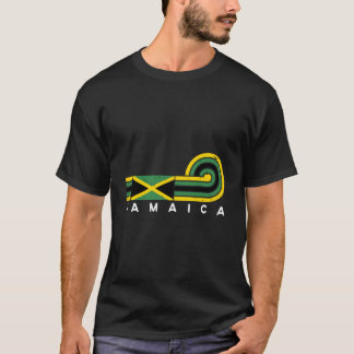 Jamaica Vlag noodlijdend Jamaica Souvenir T-shirt