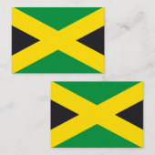 Jamaica vlag notitiekaartje (Voorkant / Achterkant)