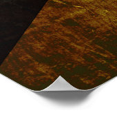 Jamaica Vlag op de oude houten graan Poster (Hoek)