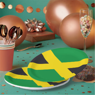 Jamaica vlag papieren bordje