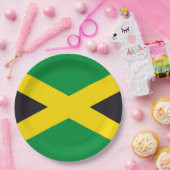 Jamaica vlag papieren bordje (Feest)