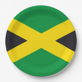 Jamaica vlag papieren bordje (Voorkant)