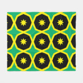 Jamaica vlag patroon fleece deken (Voorkant (Horizontaal))