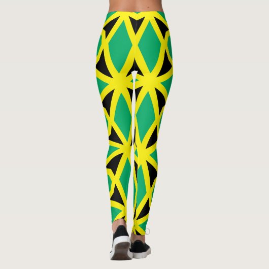 Jamaica vlag patroon leggings (Achterkant)