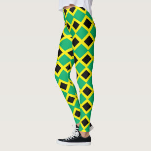 Jamaica vlag patroon leggings