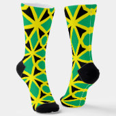 Jamaica vlag patroon sokken (Gebogen)