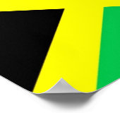 Jamaica - Vlag - Poster (Hoek)