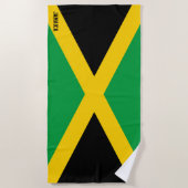 Jamaica Vlag Prachtig Patriottisch Strandlaken (Voorkant)