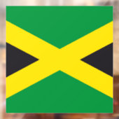 Jamaica vlag raamsticker (Vel 2)