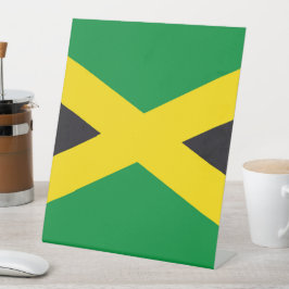 Jamaica vlag reclamebord met voetstuk
