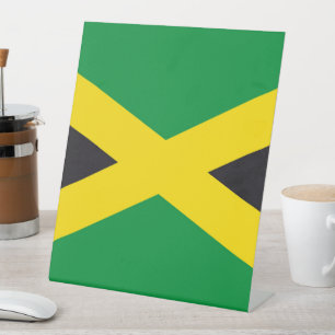 Jamaica vlag reclamebord met voetstuk