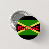 jamaica vlag, REGGAE Ronde Button 3,2 Cm (Voorkant /achterkant)