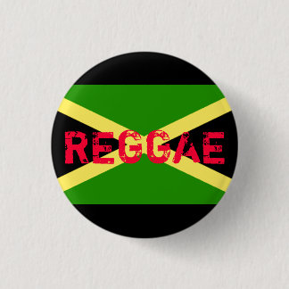 jamaica vlag, REGGAE Ronde Button 3,2 Cm