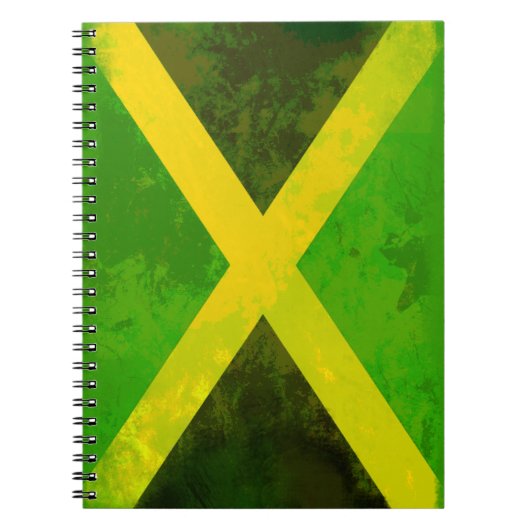 jamaica - vlag - reggae - wortels notitieboek (Voorkant)